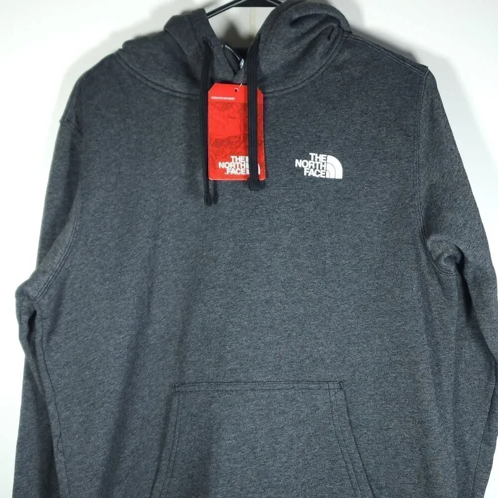 The North Face Men's Small Charcoal Gray DougHub Logo Hooded Pullover NWT